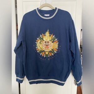 Vintage 90’s Walt Disney World Tour Embroidered Sweatshirt Crewneck Blue…